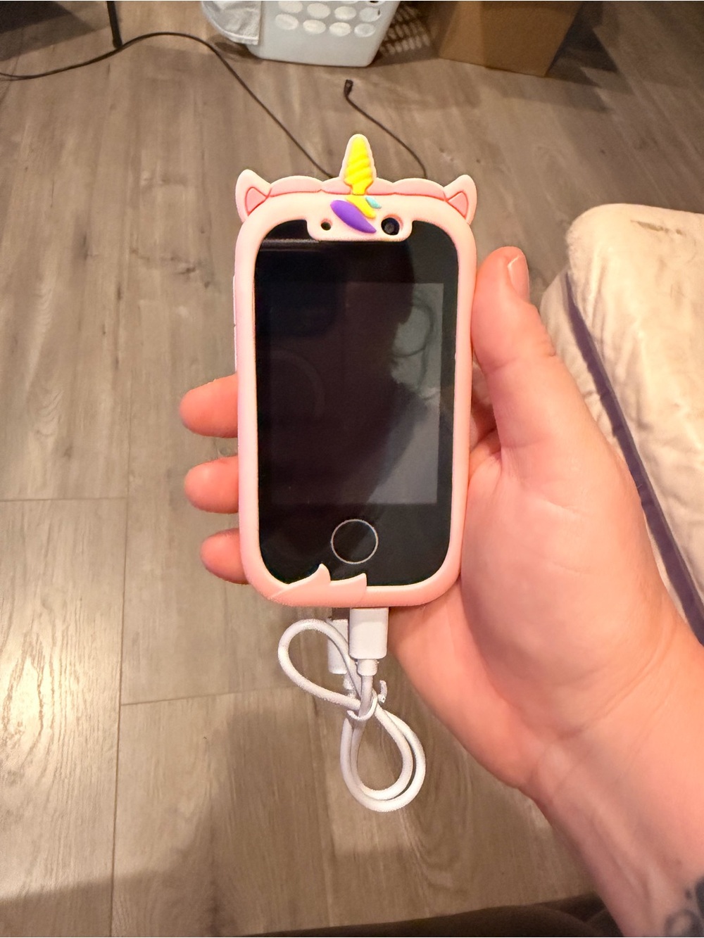 Pink unicorn kids touch screen smartphone toy